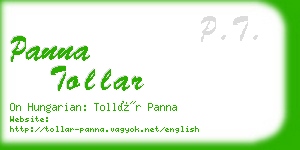 panna tollar business card